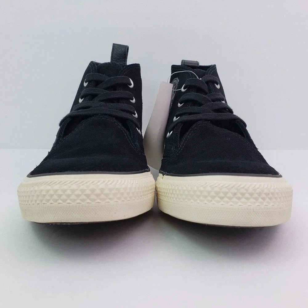 Converse Chuck Taylor Berkshire Mid Mens Sz 8 Womens Sz 10 Black Suede Shoes
